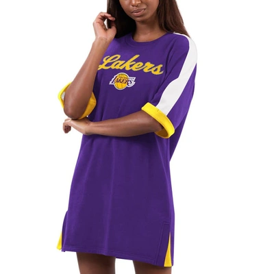 G-iii 4her By Carl Banks Purple Los Angeles Lakers Flag Sneaker Dress