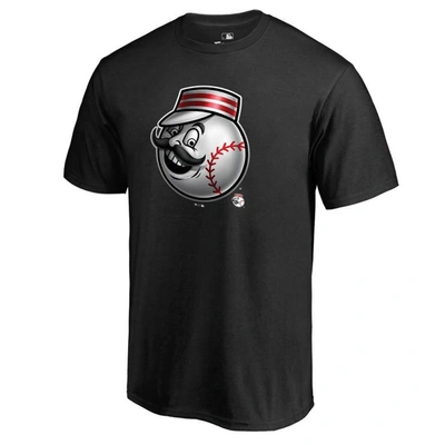 Fanatics Branded Black Cincinnati Reds Midnight Mascot T-shirt