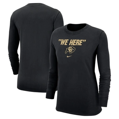 Nike Black Colorado Buffaloes We Here Core Long Sleeve T-shirt