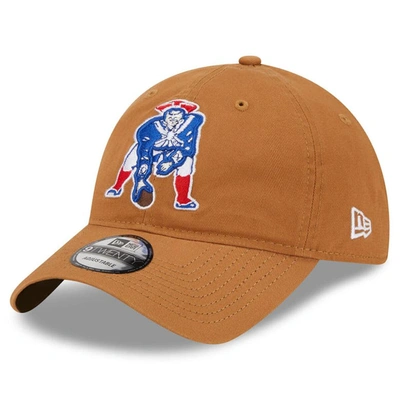 New Era Brown New England Patriots Throwback Main Core Classic 2.0 9twenty Adjustable Hat