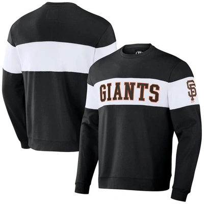 Darius Rucker Collection By Fanatics Black San Francisco Giants Stripe Pullover Sweatshirt