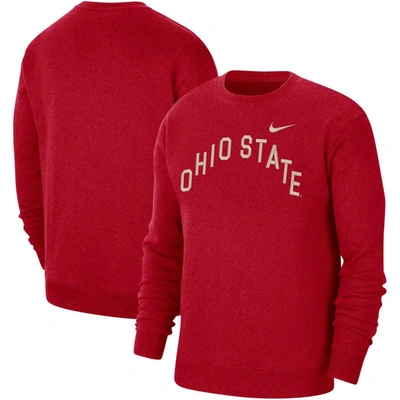 Nike Scarlet Ohio State Buckeyes Campus Pullover Sweatshirt