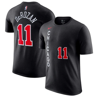 Nike Men's  Demar Derozan Black Chicago Bulls 2023/24 City Edition Name And Number T-shirt