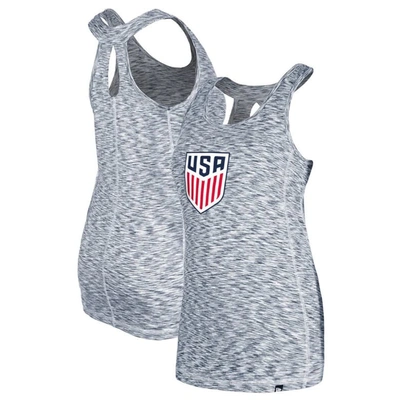 5th And Ocean By New Era 5th & Ocean By New Era Navy Uswnt Active Space Dye Jersey Tank Top