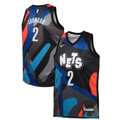 Nike Kids' Youth  Cameron Johnson Black Brooklyn Nets  Swingman Replica Jersey