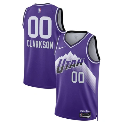 Nike Unisex  Jordan Clarkson Purple Utah Jazz 2023/24 Swingman Jersey