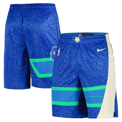 Nike Men's  Royal Milwaukee Bucks 2023/24 City Edition Swingman Shorts