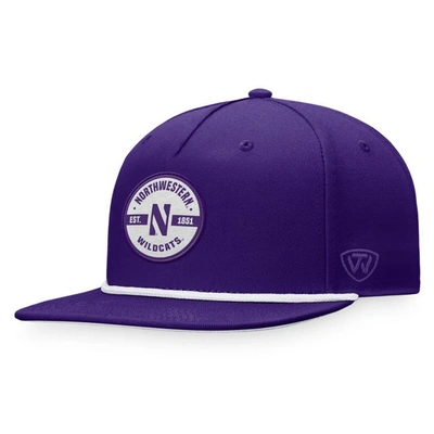 Top Of The World Purple Northwestern Wildcats Bank Hat