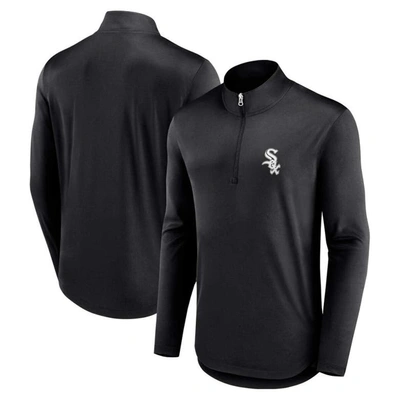 Fanatics Branded Black Chicago White Sox Quarterback Quarter-zip Top