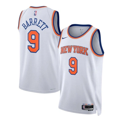 Nike Unisex  Rj Barrett White New York Knicks Swingman Jersey