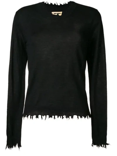 Uma Wang Knit Sweater In Black