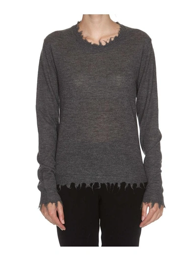 Uma Wang Knit Sweater In Dark Grey