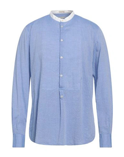 Massimo Alba Man Shirt Light Blue Size M Cotton