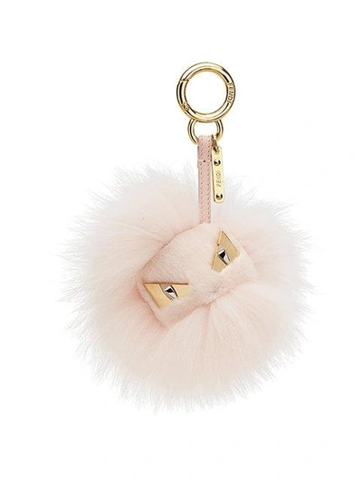 Fendi Bag Bugs Charm In Pink