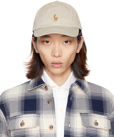 Polo Ralph Lauren Cap With Logo In Khaki_tan