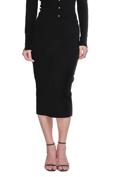 Endless Rose Midi Pencil Skirt In Black