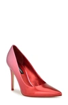 Nine West Fresh Pointed Toe Pump In Medium Red