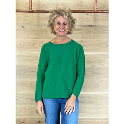 Acl Round Neck Knit Emerald In Green