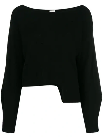 Pinko Ribbed Sweater In Black