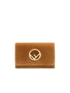 Fendi Velvet Wallet On Chain Mini Bag - Brown