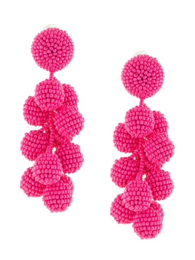 Sachin & Babi Seedbead Bubble Earrings - Pink