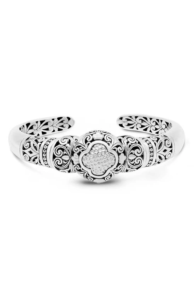 Devata Sterling Silver Bali Filigree Cuff Bracelet