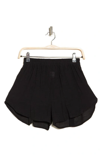 Vyb Textured Cover-up Shorts In Black