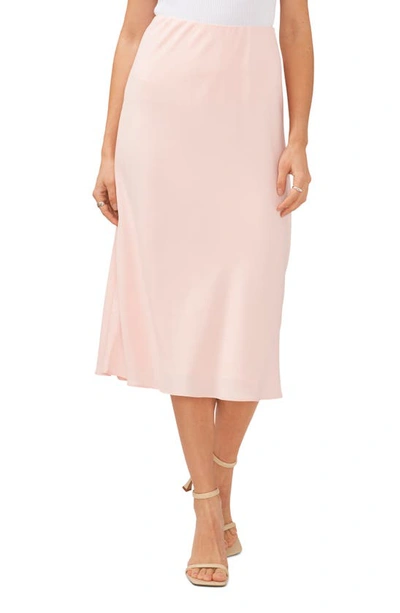 Halogen Print Pull-on Midi Skirt In Pink Dogwood