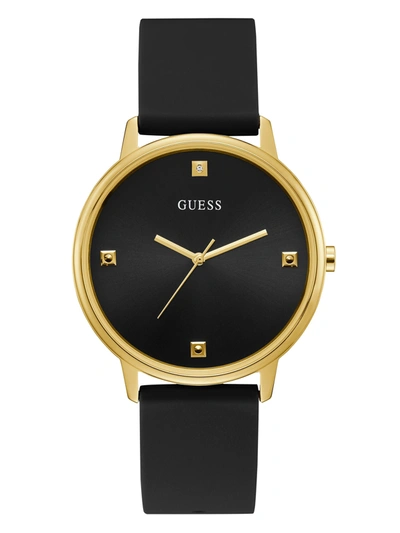 Guess Factory Black And Gold-tone Analog Watch