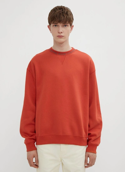 Acne Studios Iconic Flogho Sweatshirt In Orange | ModeSens