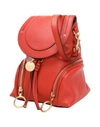 See By Chloé Backpack & Fanny Pack In Brick Red