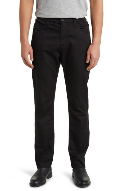 Ag Commuter Performance Sateen Trousers In Pure Black