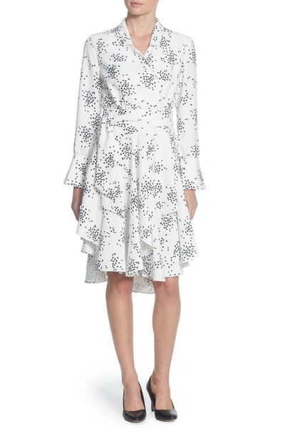 Catherine Catherine Malandrino Rene Shirtdress In Painters Dot White