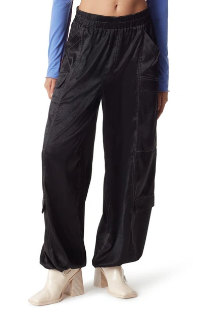 Circus Ny Wide Leg Parachute Trousers In Anthracite