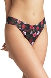 Hanky Panky Print Lace Original Rise Thong In Am I Dreaming