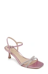 Jewel Badgley Mischka Maci Ankle Strap Sandal In Pink