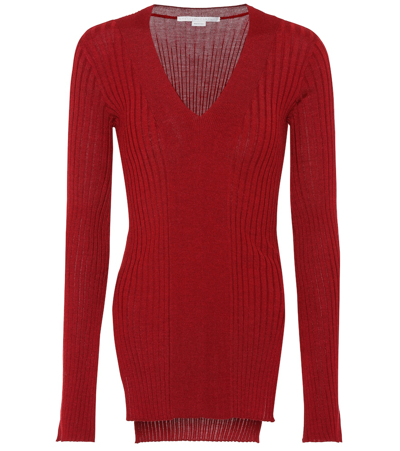 Stella Mccartney Wool And Silk Jumper In Red