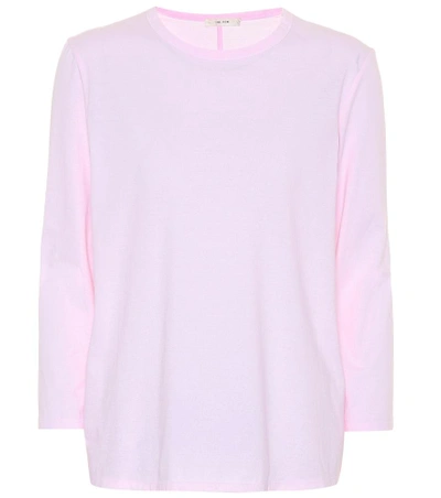 The Row Mave Cotton Top In Pink