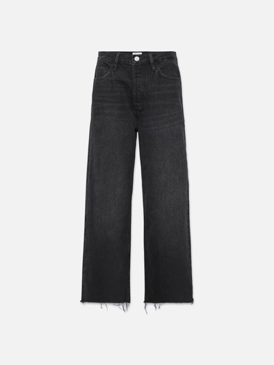 Frame Le Low Baggy Wide Leg Jeans In Blue