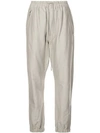 Rick Owens Drawstring Joggers In Grey