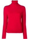 Chloé Fitted Roll-neck Sweater - Red