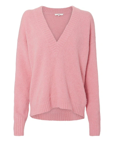 Tibi Alpaca-blend Sweater In Pink