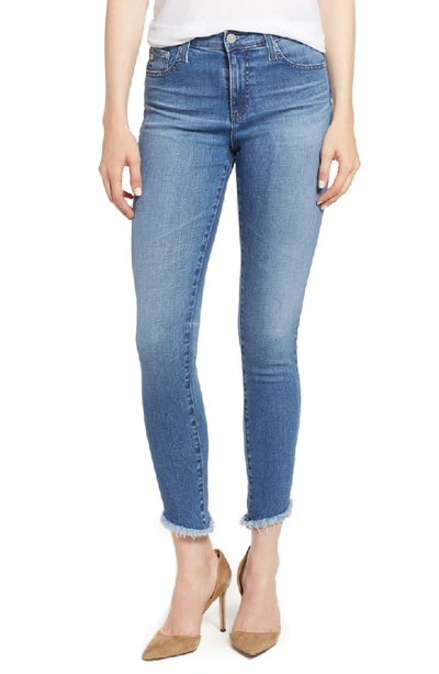 Ag Farrah High-rise Skinny Jeans W/ Fringe Hem In 15 Years Chronic
