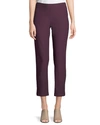 Eileen Fisher Washable Stretch-crepe Slim Ankle Pants, Plus Size In Raisonette