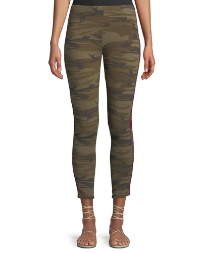 Johnny Was Marjan Stretch Cotton Leggings W/ Embroidery, Plus Size In Molly Camo