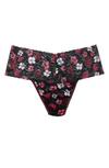 Hanky Panky Floral Print Retro Lace Thong In Am I Dreaming