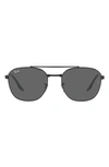 Ray Ban 58mm Square Sunglasses In Black