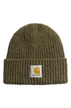 Carhartt Anglistic Wool & Cotton Cuff Beanie In Speckled Highland