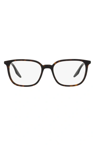 Ray Ban 54mm Square Optical Glasses In Havana