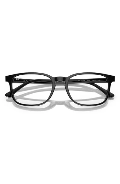 Ray Ban 54mm Rectangular Pillow Optical Glasses In Black
